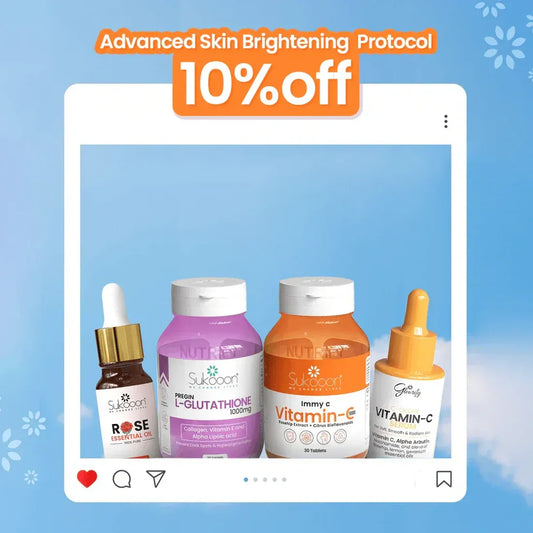 Advanced Skin Brightening Protocol ( ROSE 10ml / Immy C / C-Glow Serum 30ml / PREGIN )