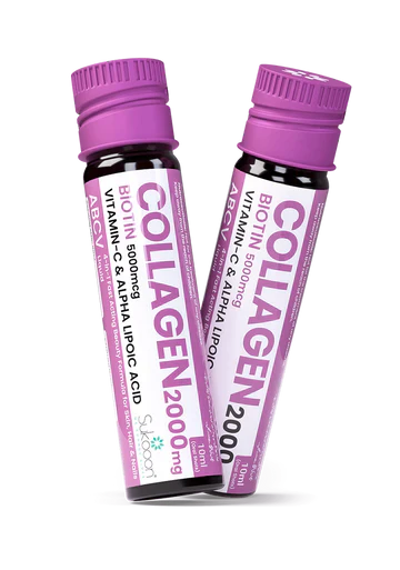 ABCV Liquid Collagen Shot 2000mg (Biotin 5000mg) Pack of 15 Vials